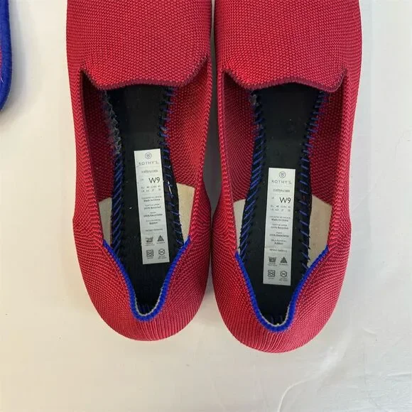 Rothy's Women's Loafer Size 9 Red Flats Eco-Friendly Casual Shoes - Picture 14 of 14